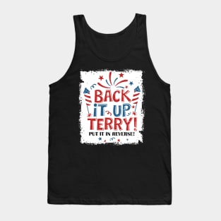 Retro Back Up Terry Back It Up Terry 4th Of July Fireworks Tank Top